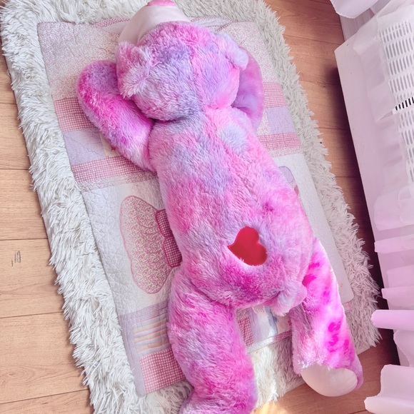 super cute pink and purple fluffy puppy stuffie 🎀 - Picture 3 of 4